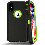 iPhone Xr 6.1in Armor Robot Case (Black-Green)